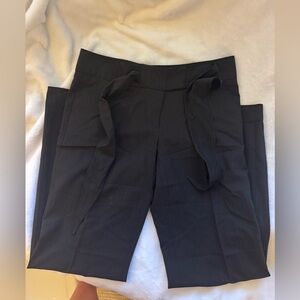 Women’s Black Tie-Waist Dress Pants